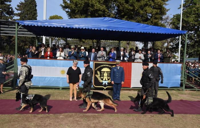 Inca, the oldest “agent” dog of the Córdoba Penitentiary Service, retires