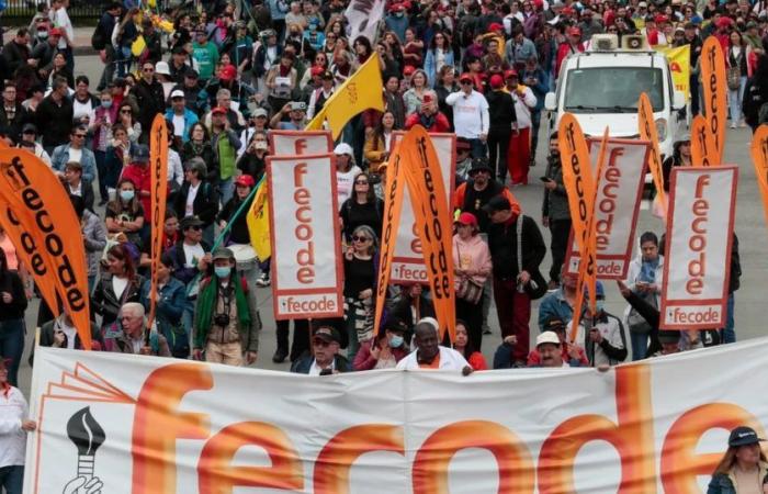 The teachers’ takeover of Bogotá called by Fecode begins: schedules, routes and road closures due to the marches in the capital