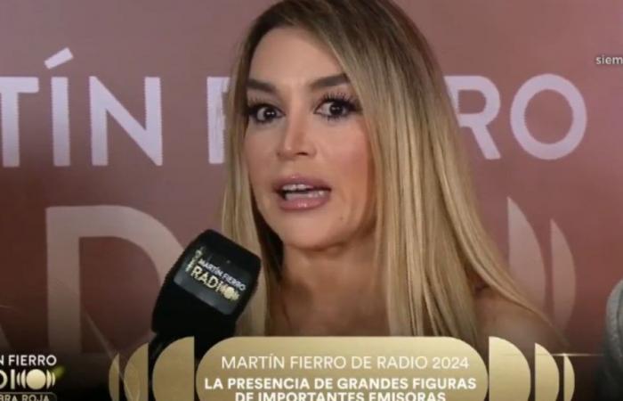 Fátima Florez spoke at the Martín Fierro Radio Awards and referred to the scandal with Luis Ventura