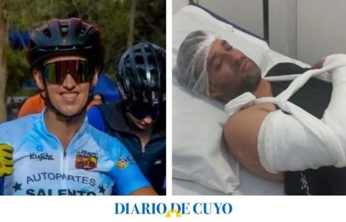 A Ukrainian woman and a man from San Juan suffered serious injuries after an accident on a mountain bike circuit
