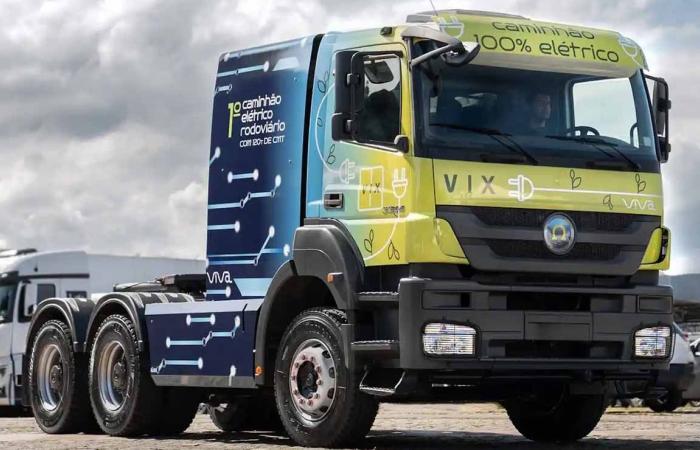 Atlas, the new Mercedes-Benz electric truck capable of carrying 120 tons