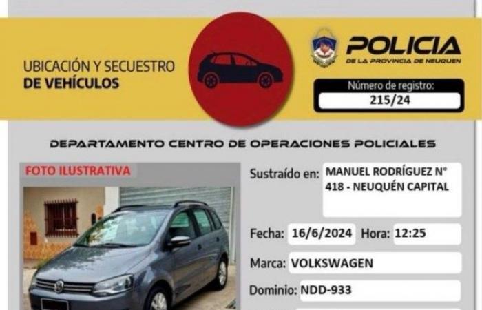 A priest’s car was stolen in Neuquén: he asks for help to recover it