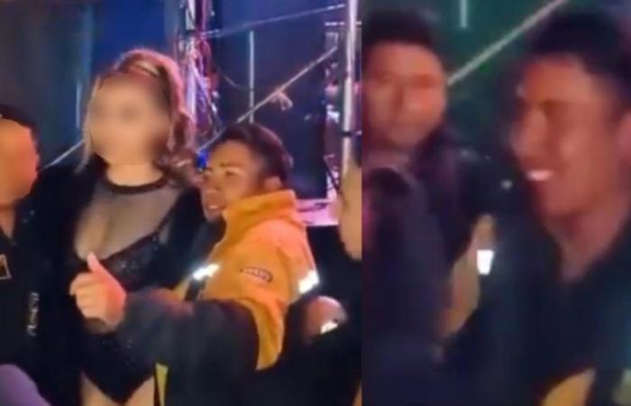 They are looking for a stalker who touched a dancer’s breasts while she took a photo with him