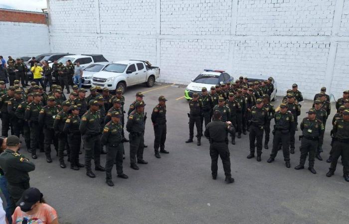 A thousand police officers arrive in Neiva to guarantee security