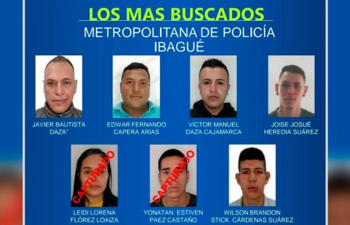 Look at them! good! These are the most wanted criminals in Ibagué