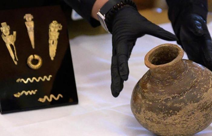 16 pieces of pre-Columbian art from Switzerland and New Zealand returned to Colombia