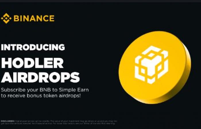 Binance will give away tokens to BNB holders