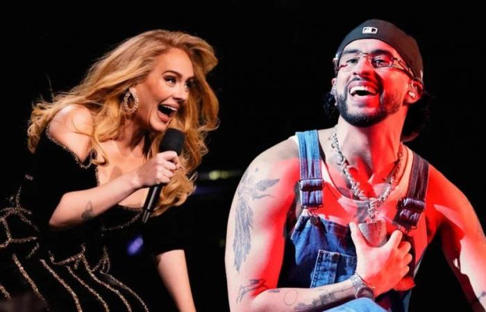 Adele confessed that she “loves” Bad Bunny during her residency in Las Vegas