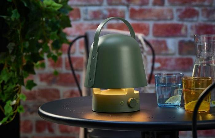 IKEA has a lamp with a Bluetooth speaker ideal for use in your garden or indoors