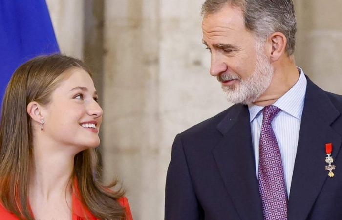 King Felipe surprises with some emotional words for Queen Letizia and her daughters Leonor and Sofía on their big day