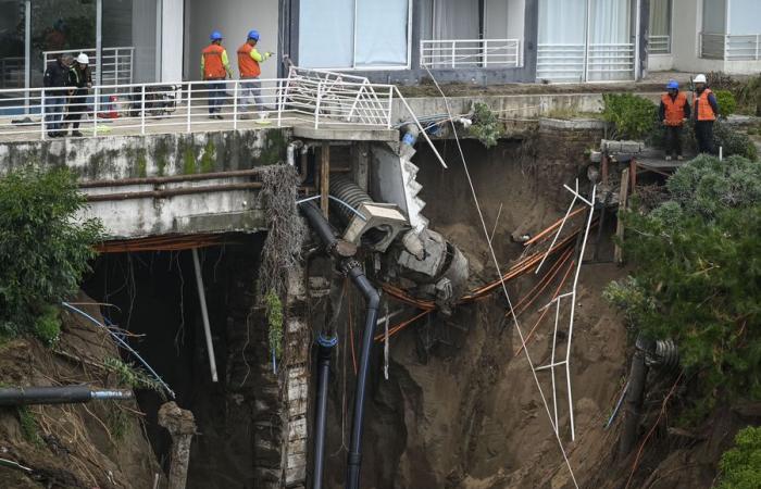 Due to risk of collapse: Municipality of Viña del Mar declares Euromarina II building affected by sinkhole uninhabitable