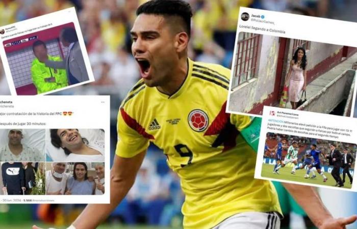 Falcao arrived at Millonarios and social networks exploded with funny memes: “Could I do it with Messi?”