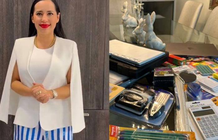 They arrest Sandra Cuevas for showing “primary” school supplies for doctorate