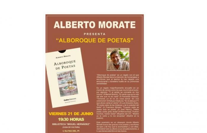 The association of Uruguayans presents the book ‘Alboroque de Poetas’ on Friday at the Library of l’Alfàs – City Hall of l’Alfàs del Pi