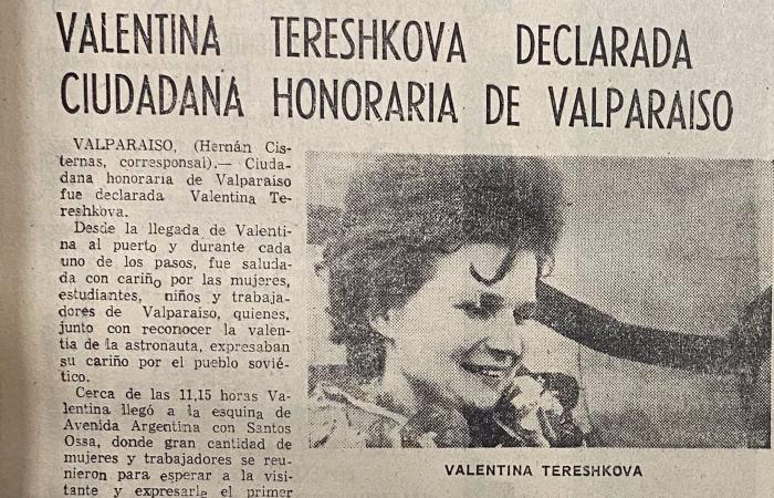 When the first woman in space visited Valparaíso