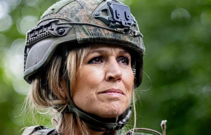 Photos: Queen Máxima surprised by carrying out military exercises with the troops of the Netherlands