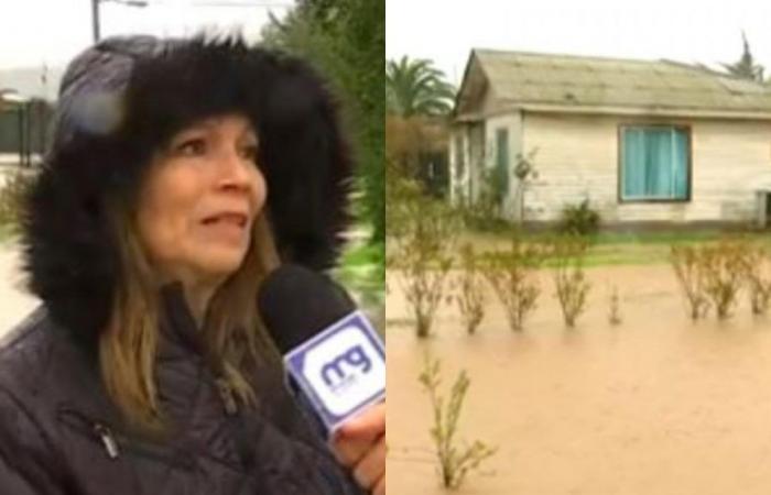 “A true river”: More than 200 families evacuated and water enters homes in the María Pinto commune
