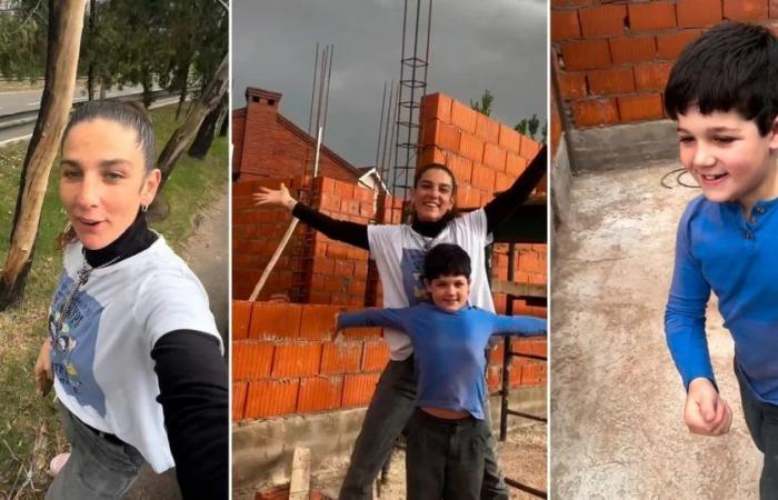 Juana Repetto showed her son’s reaction when he saw his new house under construction for the first time: “My adventure companion”