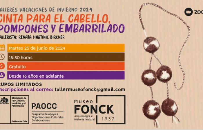 Free workshop at the Fonck Museum on Andean cording and braiding – G5noticias