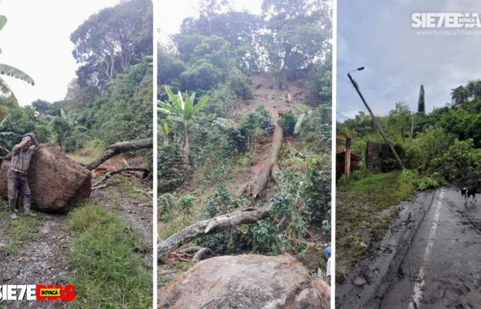 Red Alert in Moniquirá due to strong winter that forced the closure of the road to Bucaramanga