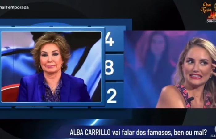 Alba Carrillo speaks out against Ana Rosa Quintana on Galician television: “She is a cynic, be careful with her at parties”