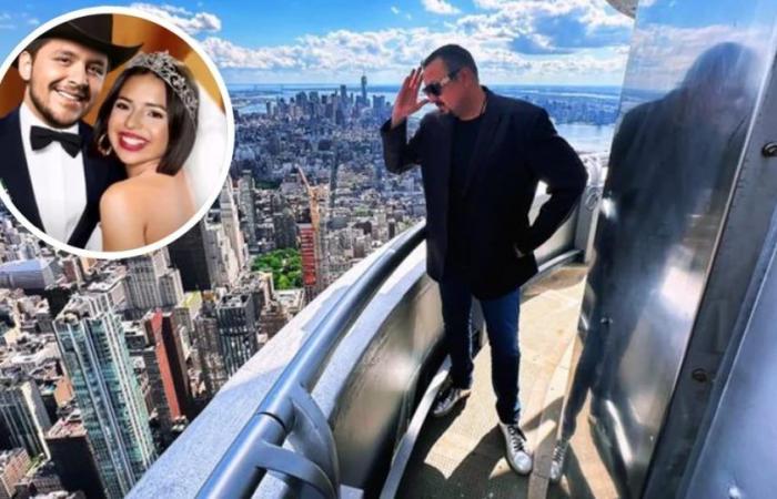 Pepe Aguilar publishes a photo from the top of a skyscraper and is trolled by Ángela Aguilar: “Don’t jump in, talk to her”