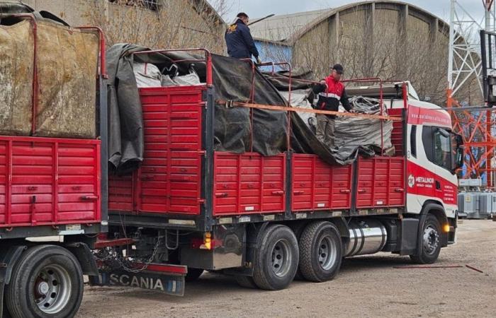 A trucker from Salta was arrested in Mendoza with 446 kilos of Edemsa cable