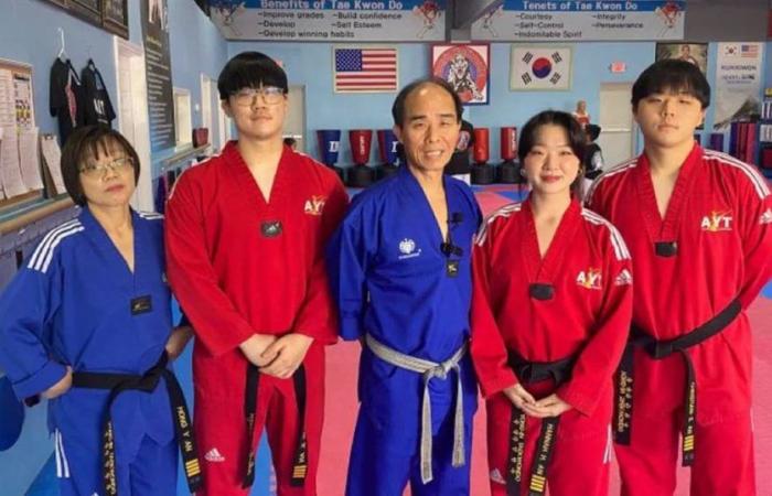 A family of Taekwondo instructors saved a young woman who was about to be raped in the US