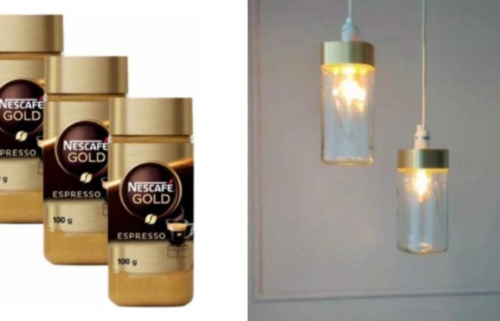 With two bottles of Nescafé Gold you can make the most stylish lamps of the season