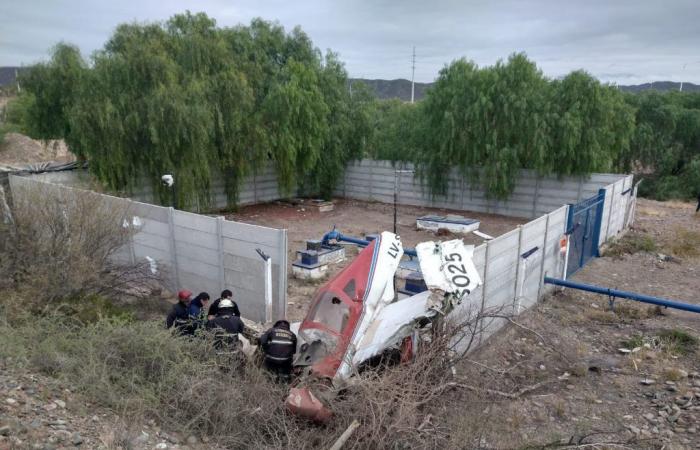 A small plane crashed in Luján de Cuyo