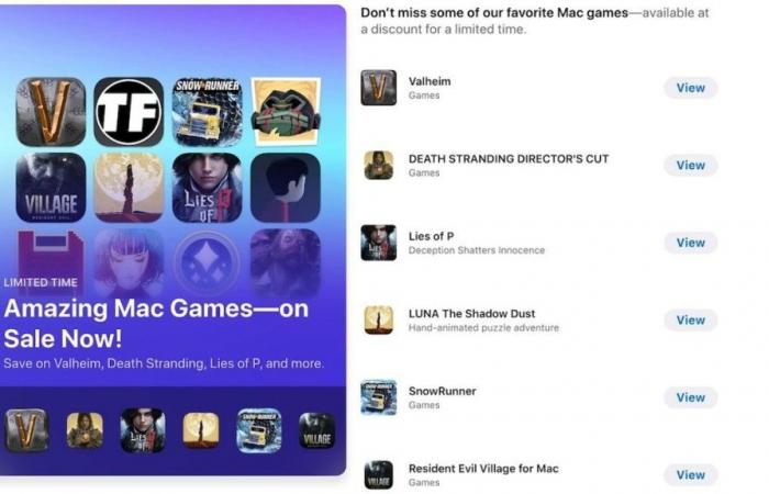 Apple is going all out and offering big discounts on some games in the Mac App Store