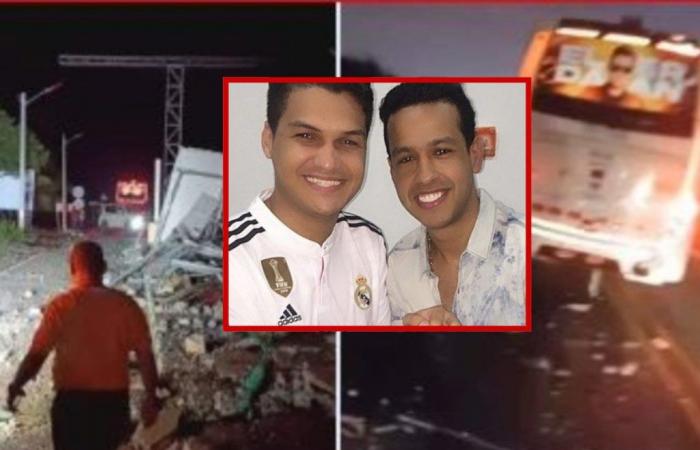 A curse? This is how the bus of Elder Dayán Díaz, son of Diomedes, remained after a serious accident