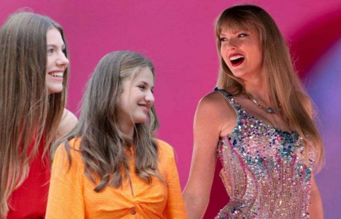 Princess Leonor and her sister Sofia pay tribute to each other after making their father cry with Taylor Swift