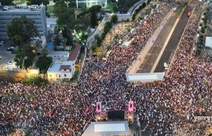 Massive mobilization in Tel Aviv against Benjamin Netanyahu and for the release of the hostages