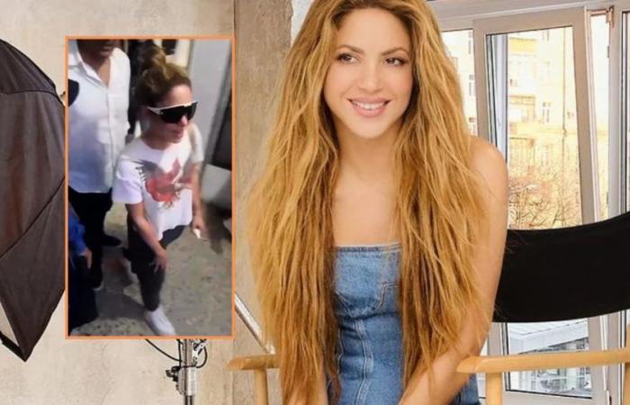 Shakira spent an uncomfortable moment on behalf of a security guard at the clinic where her father is hospitalized