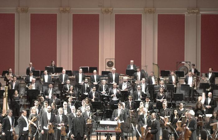 What was the challenge of the Buenos Aires Philharmonic Orchestra at the Colón, with three premieres in a row in a single night
