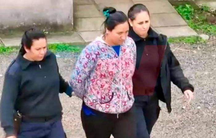 The detainee who broke down in her statement is from Neuquén