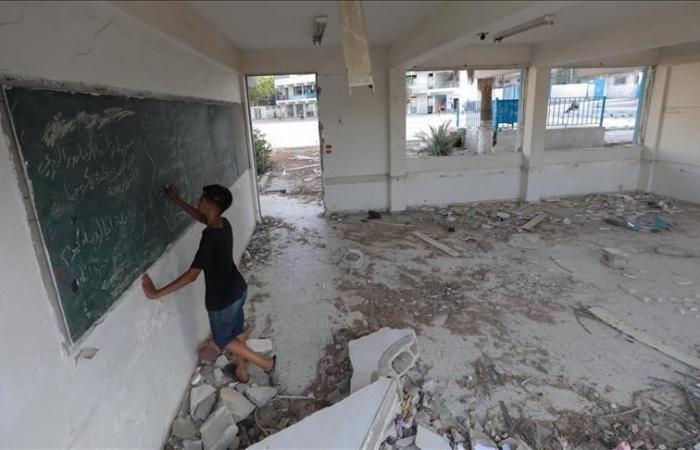 Gaza denounces that 800,000 students are deprived of the right to education due to Israel’s offensive