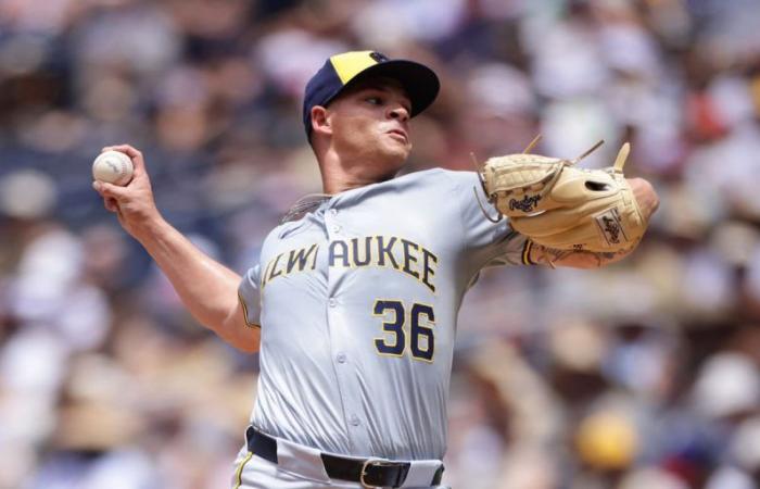 Myers wins 4th start in a row and Brewers avoid sweep in SD