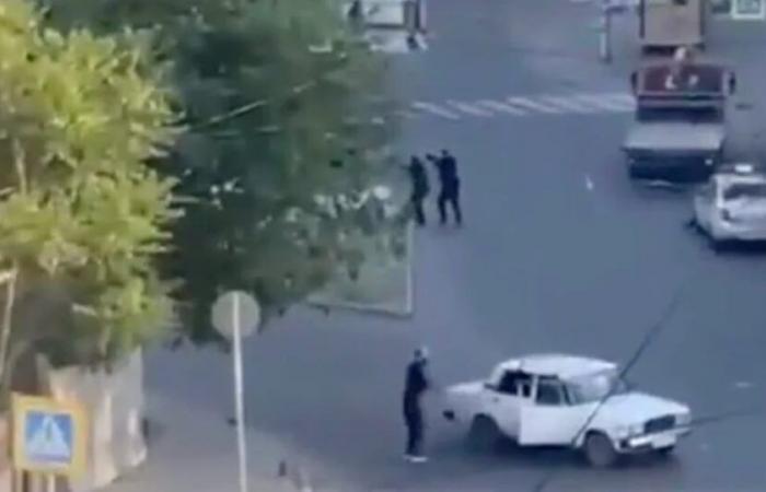Gunmen attacked a synagogue, two churches, and a police checkpoint in the Russian region of Dagestan: at least three dead