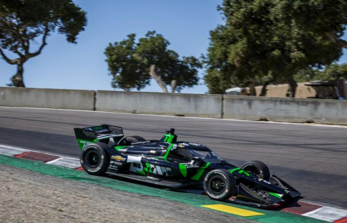 Canapino was penalized at the close and finished 18th in Laguna Seca