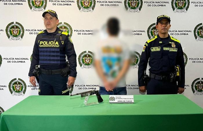 Minor was apprehended by the Neiva police