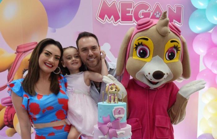 Michelle Galván and Fernando Guajardo united for their daughter Megan’s birthday