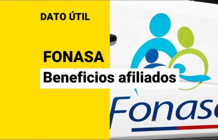Know your benefits for being affiliated with Fonasa