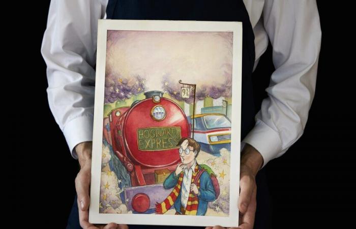 The original illustration of the first Harry Potter book is auctioned | A million-dollar collection is expected
