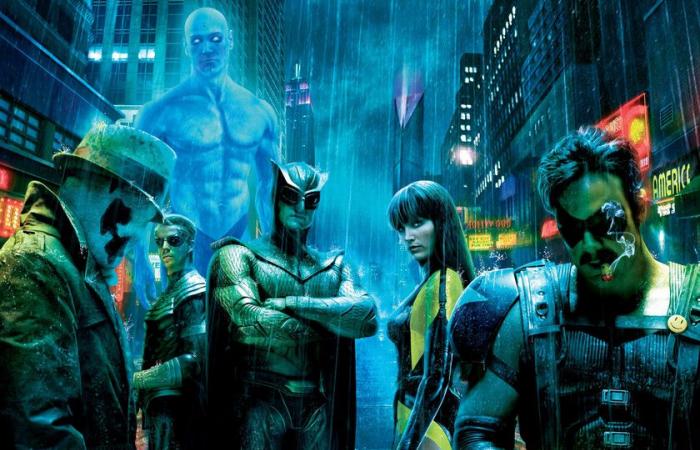 Batman does not exist in the Watchmen universe and if you look at the credits of Zack Snyder’s film you will discover why.