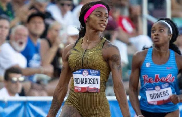Sha’Carri Richardson flies in trials after stumbling in series