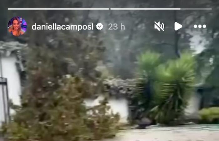 Daniella Campos showed the havoc that the frontal system caused in her home – Publimetro Chile
