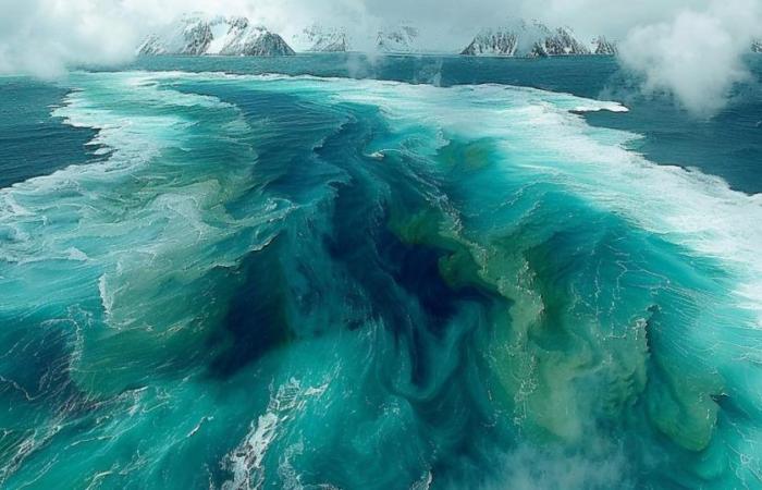 An ocean on Earth is turning green due to climate change