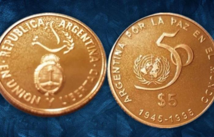 They give up to 1200 dollars for this Argentine 5 peso coin